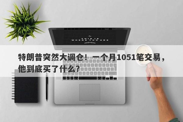 特朗普突然大调仓！一个月1051笔交易，他到底买了什么？