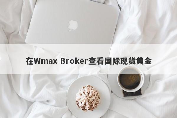 在Wmax Broker查看国际现货黄金
