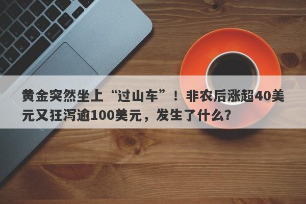 黄金突然坐上“过山车”！非农后涨超40美元又狂泻逾100美元，发生了什么？