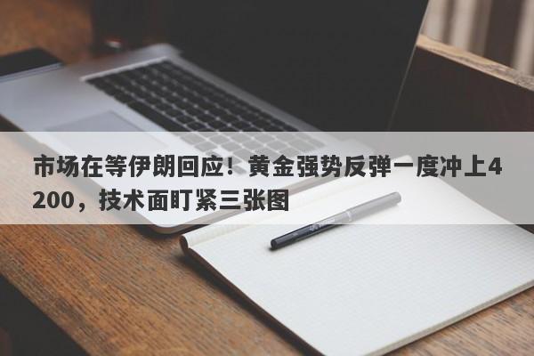 市场在等伊朗回应！黄金强势反弹一度冲上4200，技术面盯紧三张图