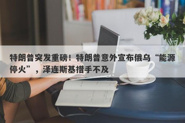 特朗普突发重磅！特朗普意外宣布俄乌“能源停火”，泽连斯基措手不及